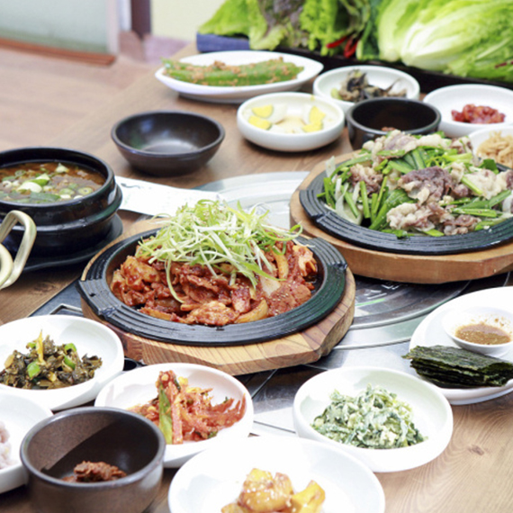 제천 건강한 유기농 쌈밥집, 산아래