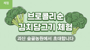 괴산 숲골농원 | 브로콜리순 김치담그기